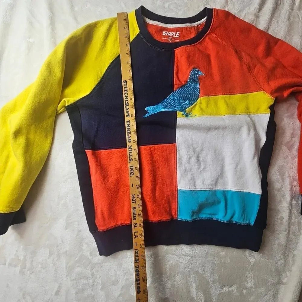 Staple pidgeon Sweatshirt Men's XL Multicolor Sweater Streetwear 80s 90s Vintage
